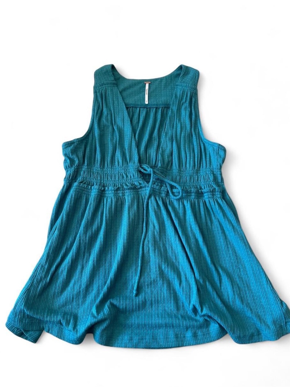 Free people teal blue blouse